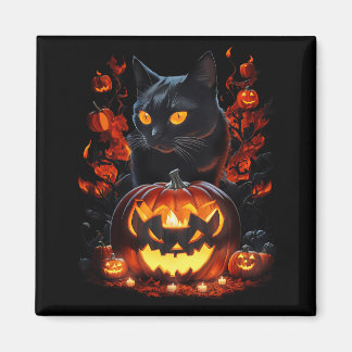 Aimant Hex, le T-shirt chat noir Halloween