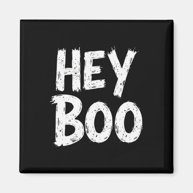 Aimant Hey Boo Funny Halloween Fantôme (Devant)