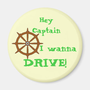 Aimant Hey Capitaine Yellow