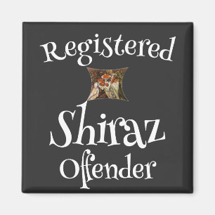 Aimant HG FW FV Shiraz délinquant enregistré