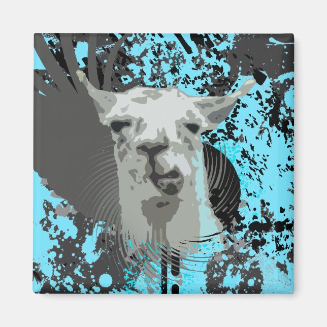 Aimant hi-fi llama. (Devant)