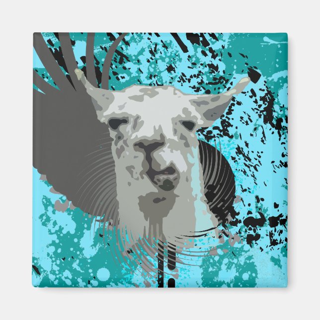 Aimant hi-fi llama. (Devant)