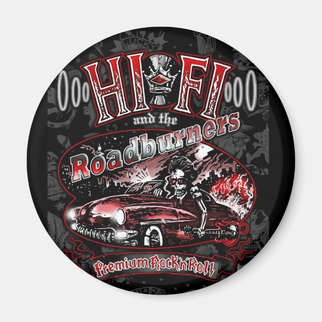 AIMANT "HI FI & THE ROADBURNERS" (Devant)