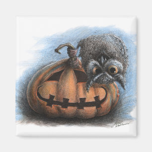 Aimant Hialloween Vampire Owl