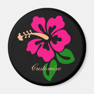 Aimant Hibiscus rose tropical Thunder_Cove