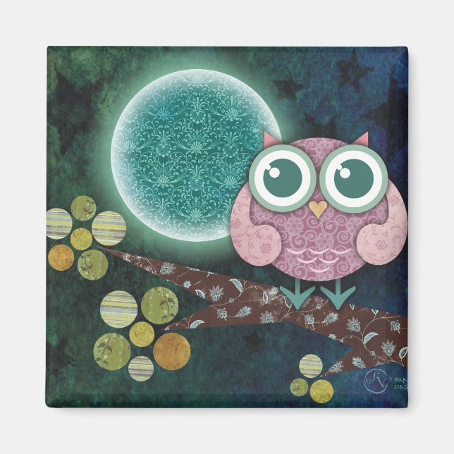 Aimant Hibou de minuit (Devant)