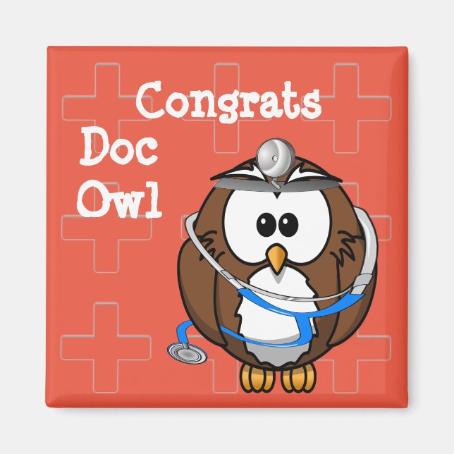 Aimant hibou doc pageur (Devant)