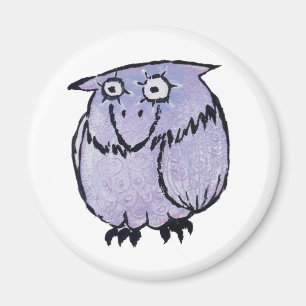 AIMANT HIBOU LILAS