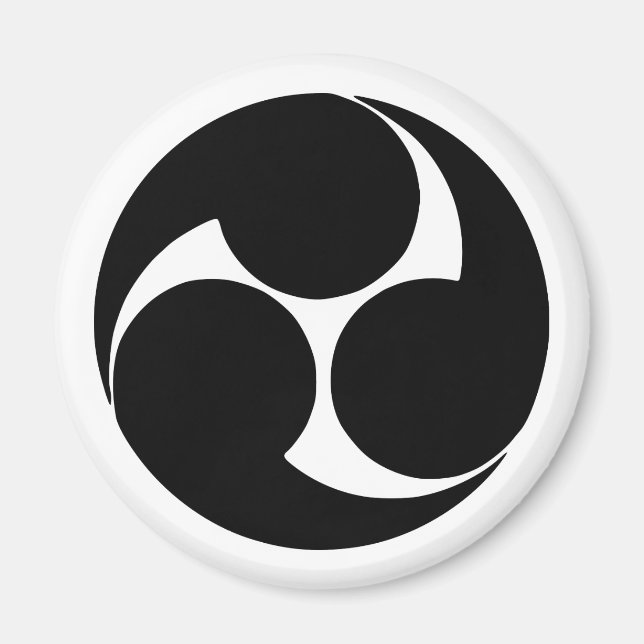 Aimant Hidari mitsudomoe, Japon (Devant)