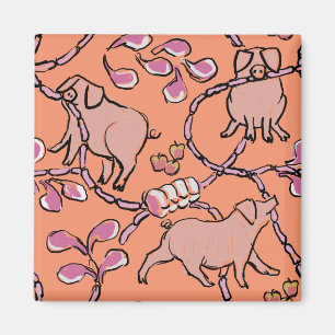 Aimant Hilarié motif Chine année de porc Choisir la coule