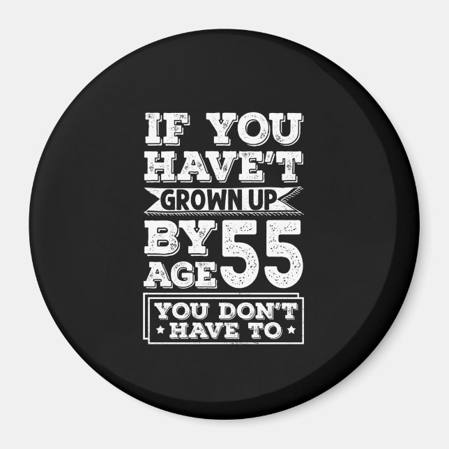 Aimant Hilarious Age 55 (Devant)