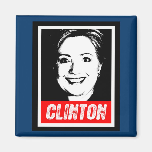 AIMANT HILARY CLINTON STAMP 2016 (Devant)