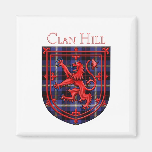 Aimant Hill Tartan Scottish Plaid Lion Rampant (Devant)