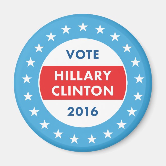 Aimant Hillary Clinton 2016 (Devant)