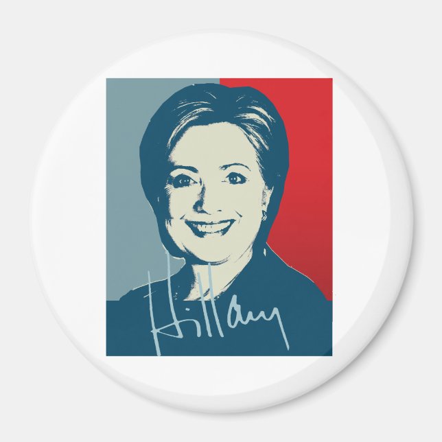 Aimant HILLARY CLINTON AUTOGRAPHIE SIGN.png (Devant)