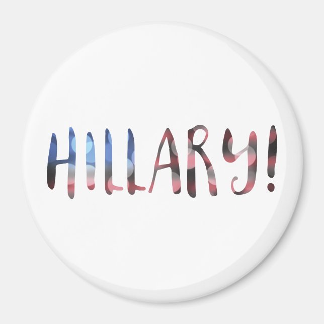 Aimant Hillary Clinton bokeh (Devant)