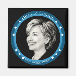 Aimant hillary Clinton : rayons bleus :