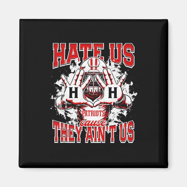Aimant Hillcrest Patriots Logo Nous Hait Parce Qu'Ils Ont (Devant)