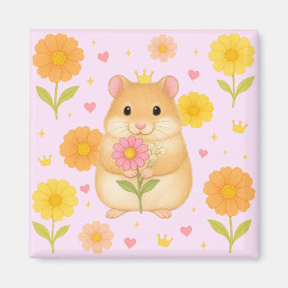 Aimant himekari, hamster, floral hamster, transparent, cl