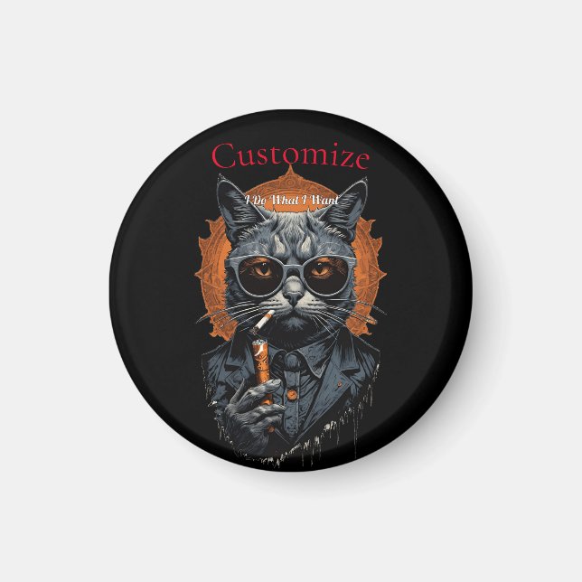 Aimant Hip Cat cool Thunder_Cove (Devant)