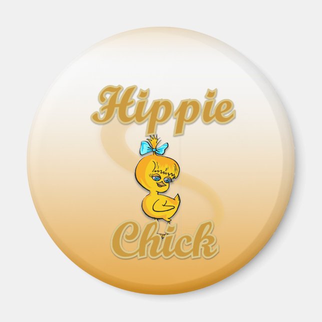 Aimant Hippie chick (Devant)