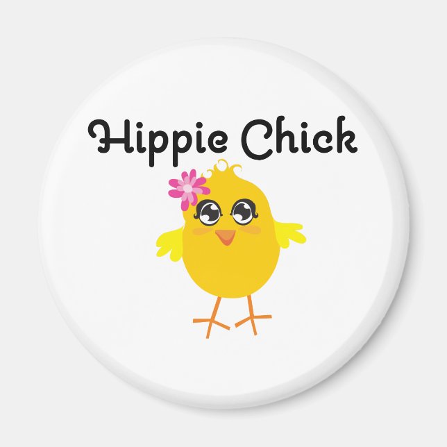 Aimant Hippie Chick 1 (Devant)