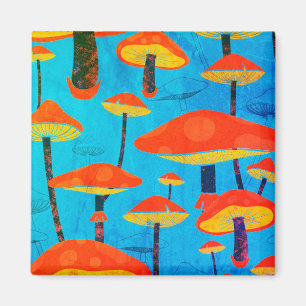 Aimant Hippie Dreamy Retro Vibe Enchanter Champignons