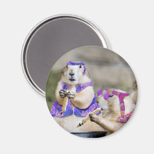 Aimant Hippies Fumeurs du Prairie Dog