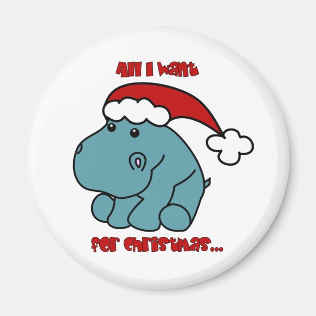 Aimant Hippo de Noël (Devant)