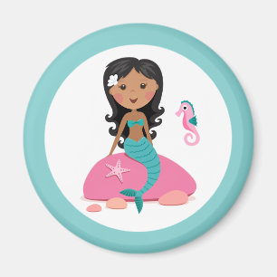 Aimant Hippocampe d'étoiles de mer de fille de sirène