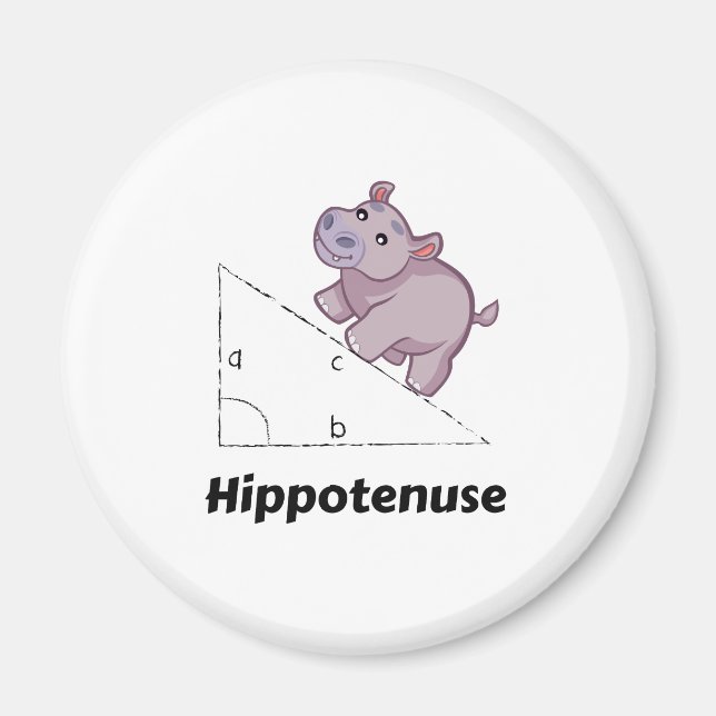 Aimant Hippotenuse Math drôle (Devant)