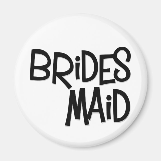 Aimant Hipster Bridesmaid (Devant)