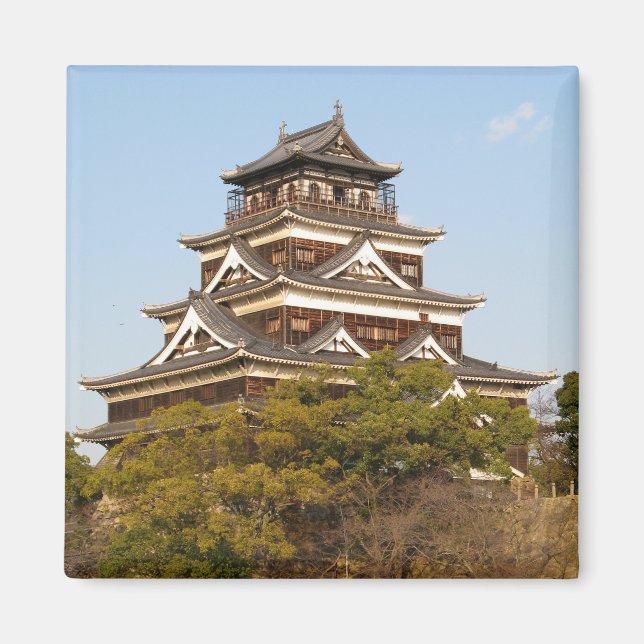 Aimant Hiroshima Castle 広 島 城, Hiroshima, Japon (Devant)
