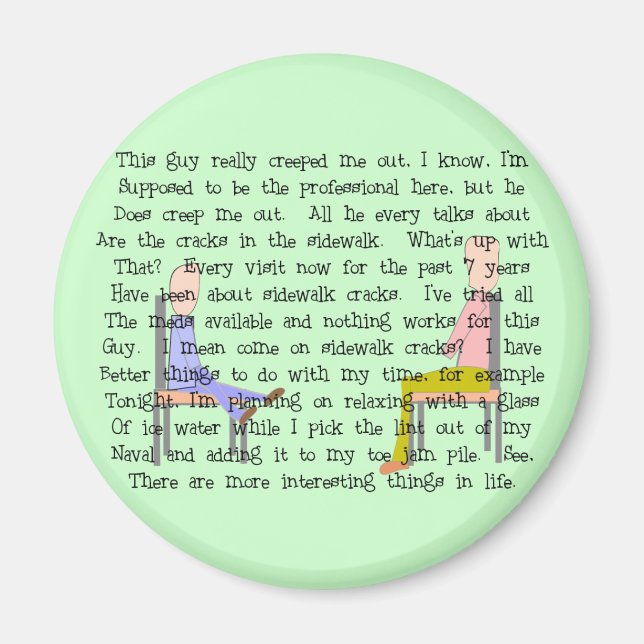 Aimant Histoire Art Déplaisant Strowalk Crack Guy (Devant)