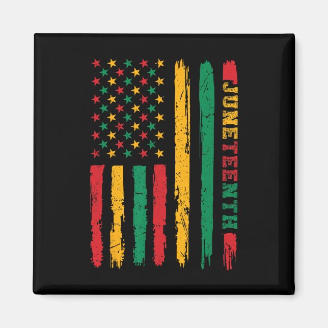 Aimant Histoire de l'Amérique africaine Drapeau 1865 (Devant)