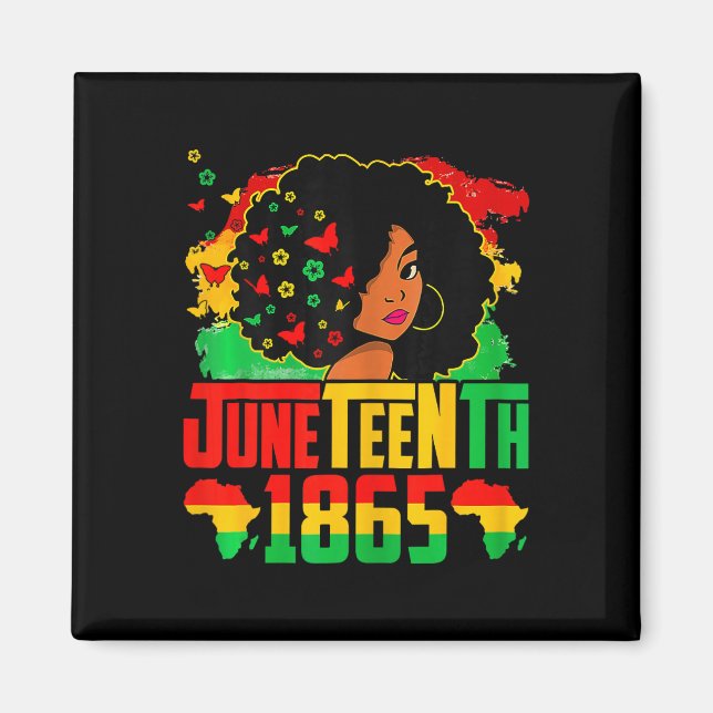 Aimant Histoire des Noirs Juneteenth est mon jour de l'in (Devant)