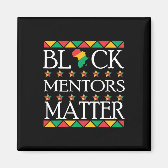 Aimant Histoire des Noirs Mois Mentors Problème Amérique  (Devant)