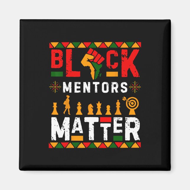 Aimant Histoire des Noirs Mois Mentors Problème Amérique  (Devant)