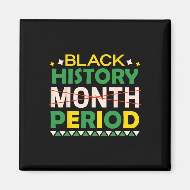 Aimant Histoire des Noirs Mois Période Histoire des Noirs (Devant)