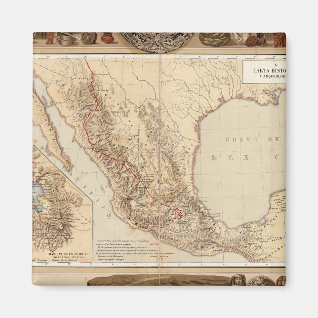 Aimant Histoire et architecture du Mexique (Devant)