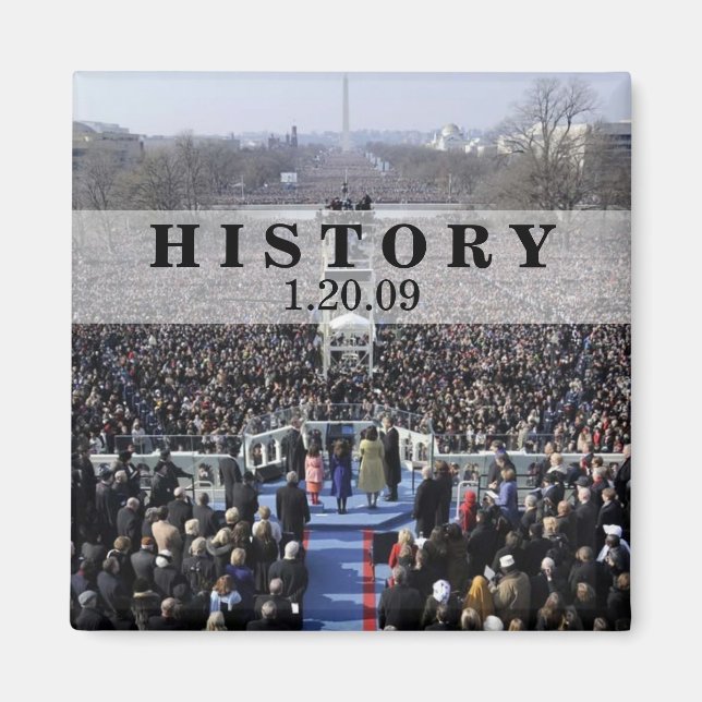Aimant HISTOIRE : Inauguration du président Obama (Devant)