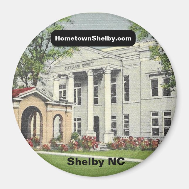 Aimant Historic Shelby NC (Devant)