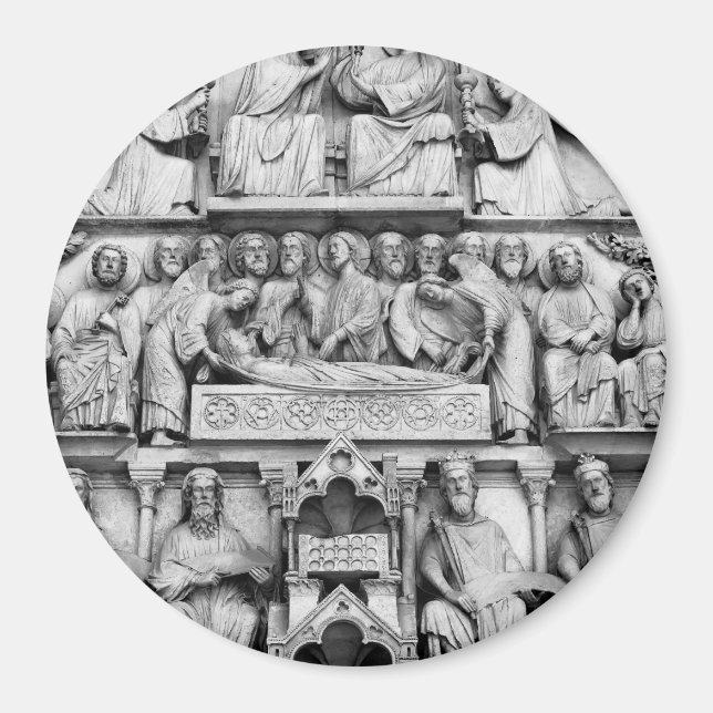 Aimant Historical, Christian Sculptures Notre Dame Paris (Devant)