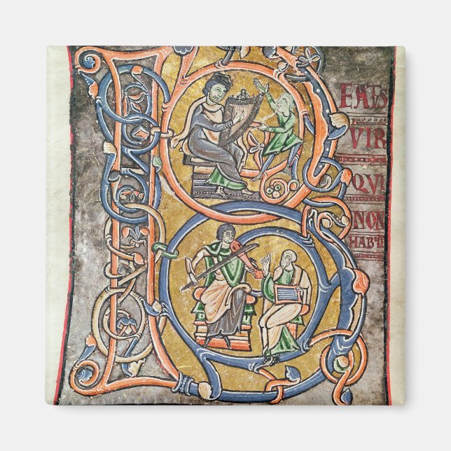 Aimant Historié premier 'B' représentant le roi David (Devant)