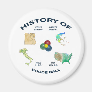 Aimant Historique de la balle de bocce