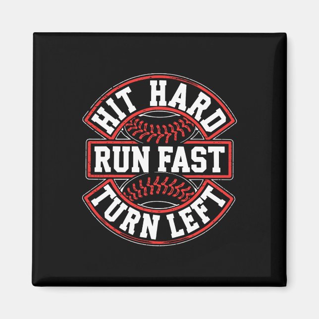 Aimant Hit Hard Run Fast Turn Left Shirt Men Boy Sell Pla (Devant)