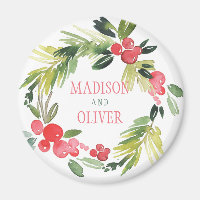 Hiver Floral Aquarelle Wreath | MARIAGE