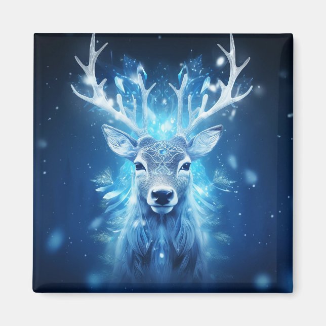 Aimant Hiver Majesté - Cerf (Devant)