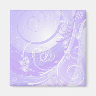 Aimant hiver violet-clair