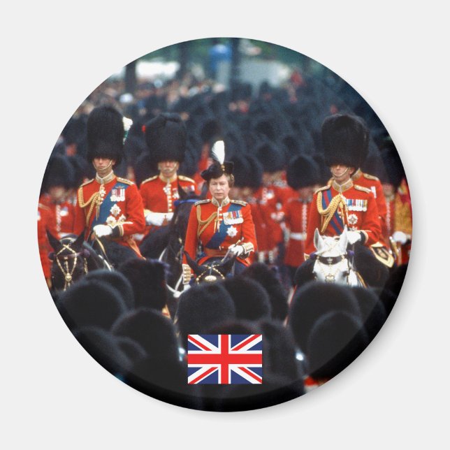 Aimant HM La Reine Elizabeth II Prince Philip London (Devant)